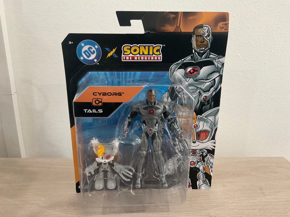 Sonic x DC Tails as Cyborg & Cyborg 2-Piece Action Figure Set
