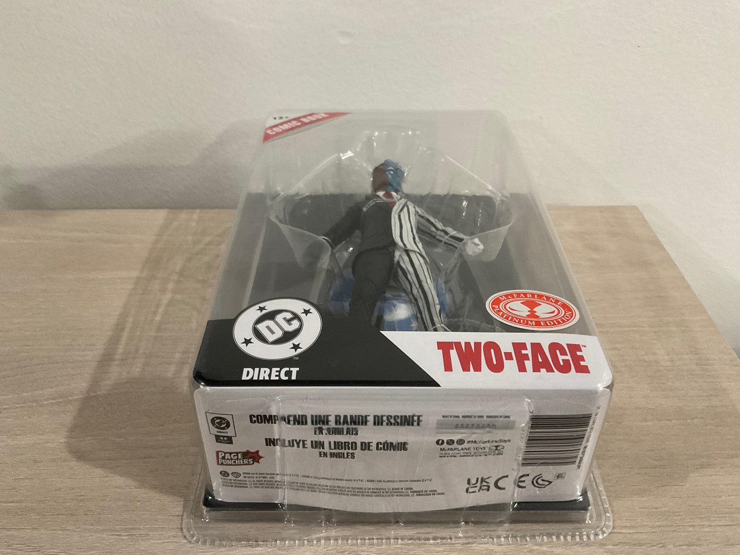 DC Direct Page Punchers Two-Face (Batman ’89) Red Platinum Edition 7-Inch Action Figure with Comic