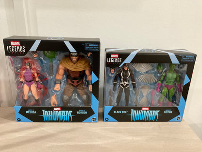 Inhumans Bundle: Medusa & Gorgon + Black Bolt & Triton 6-Inch Action Figure 4-Pack