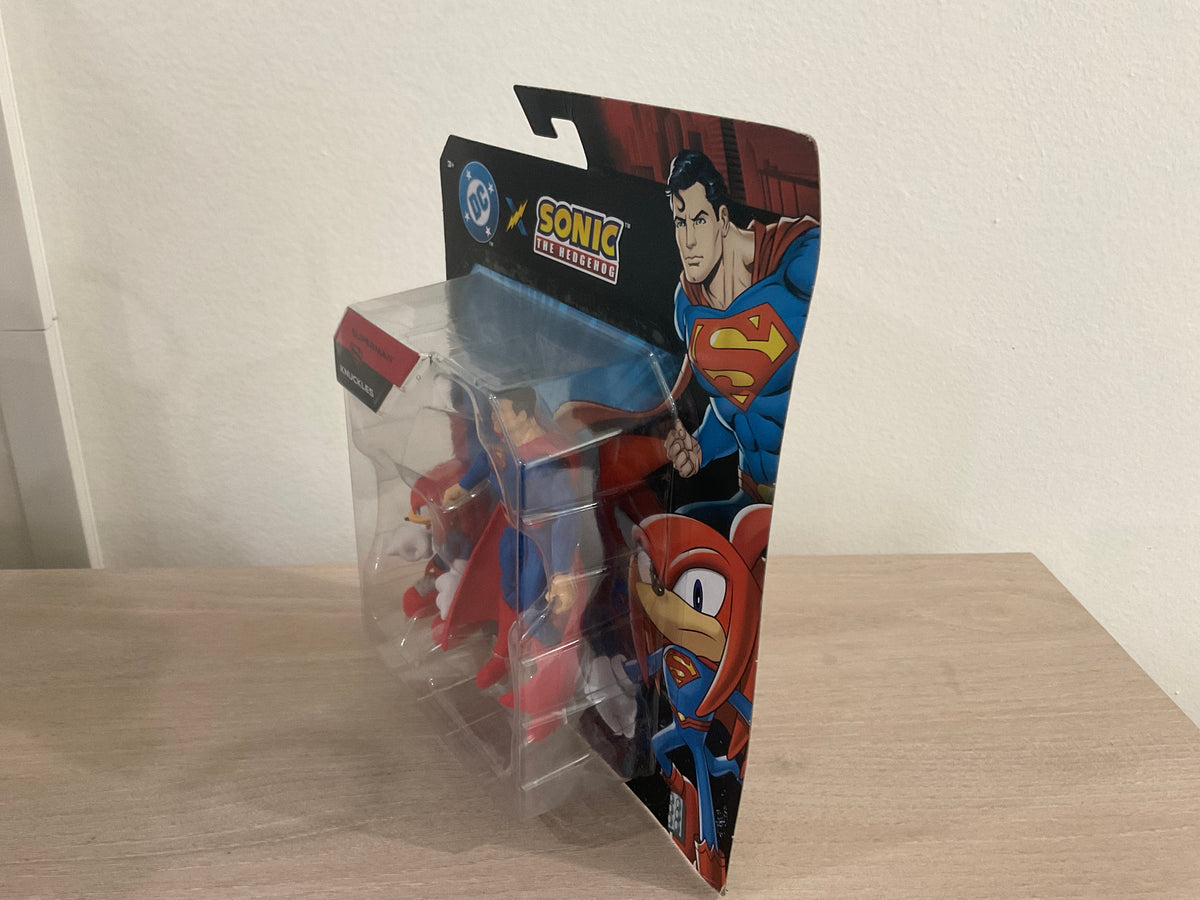 Sonic x DC Knuckles as Superman & Superman Ultimate Hero Pack 2-Piece Action Figure Set