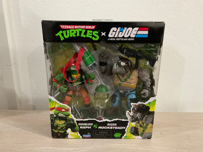 Hasbro G.I. Joe Classified Series x Teenage Mutant Ninja Turtles Roadblock x Raphael vs. Buzzer x Rocksteady Action Figure 2-Pack