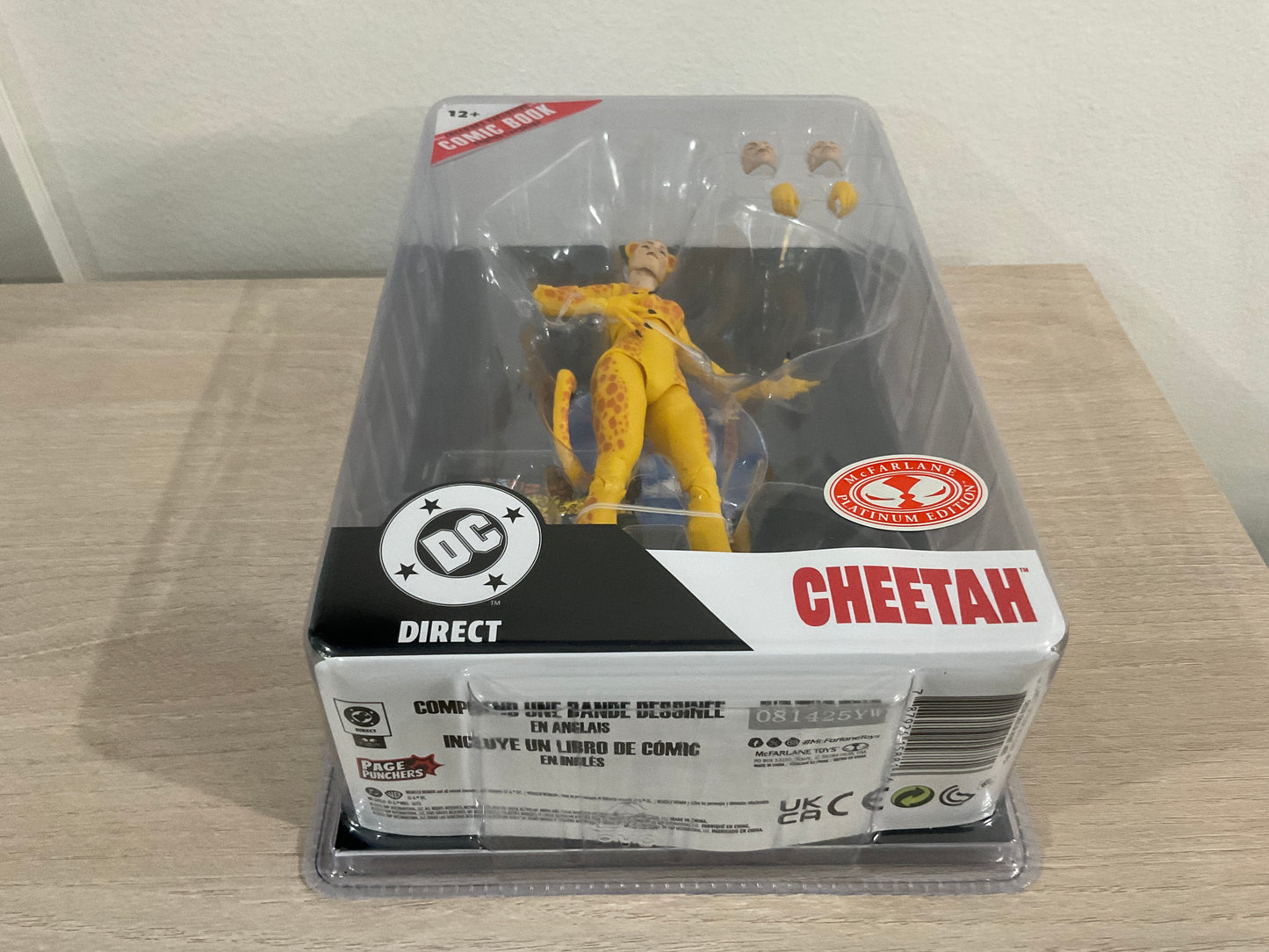 Cheetah (DC Direct Page Punchers: Crisis on Infinite Earths) 7-Inch Action Figure w/ Comic – Red Platinum Edition – McFarlane Toys