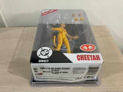 Cheetah (DC Direct Page Punchers: Crisis on Infinite Earths) 7-Inch Action Figure w/ Comic – Red Platinum Edition – McFarlane Toys