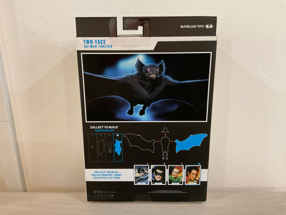 McFarlane DC Multiverse Batman Forever Two-Face 7-Inch Action Figure – Nightmare Bat BAF (Minor Substandard Card)