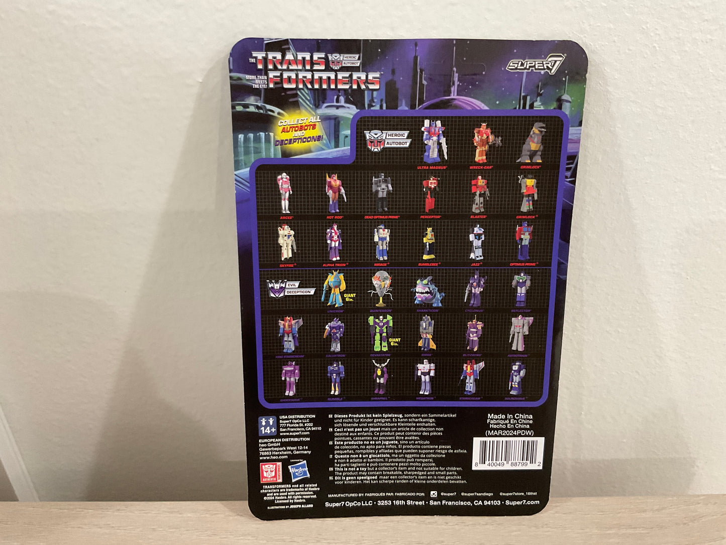 Super7 ReAction Transformers – Arcee (Pink & Orange) 3.75-Inch Action Figure
