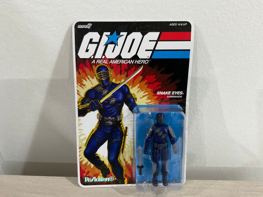 Super7 G.I. Joe Reaction+ Wave 03 (Cartoon) - Snake Eyes (Cartoon) Action Figure - Substandard Card 2