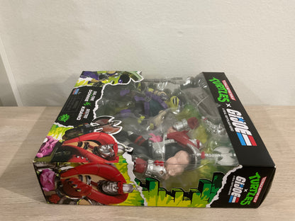 Teenage Mutant Ninja Turtles x G.I. Joe Dial-Tone x Donatello vs. Destro x Krang Action Figure Set