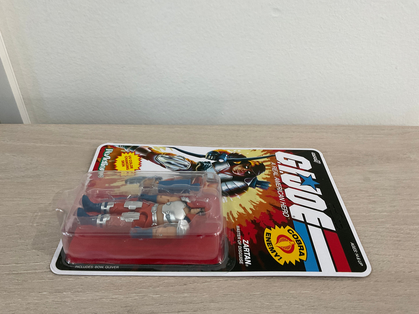 G.I. Joe Super7 ReAction+ Zartan (Comic) 4" Action Figure - Unpunched Card