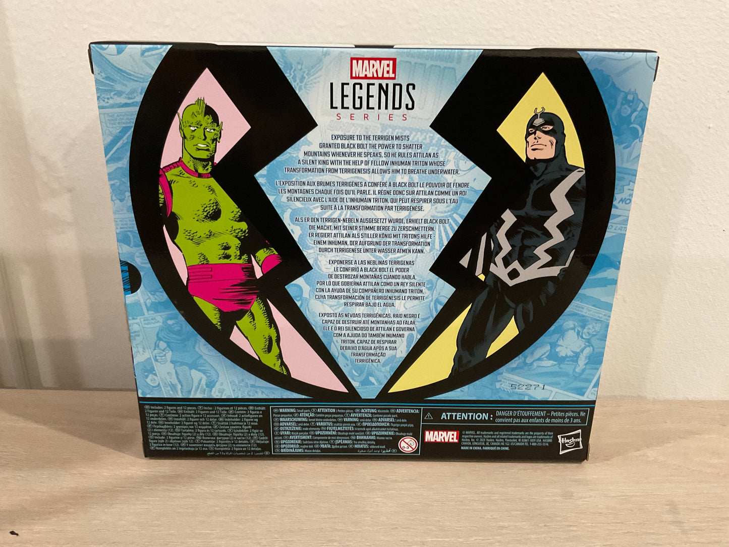 Marvel Legends Series Inhumans Black Bolt & Marvel’s Triton 6-Inch Action Figure 2-Pack