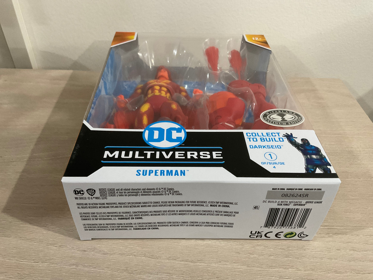 DC Multiverse Superman (Justice League Task Force) Platinum Edition 7-Inch Action Figure with Darkseid BAF Piece
