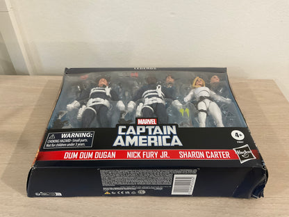 Marvel Legends Series S.H.I.E.L.D. 3-Pack – Dum Dum Dugan, Sharon Carter & Nick Fury Jr. 6" Figures (Damaged Packaging 4)