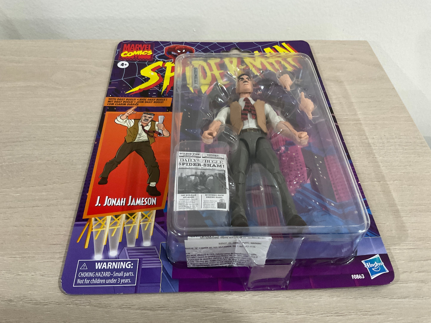 Marvel Legends Retro Collection — J. Jonah Jameson (Animated-Style Retro Carded) 6″ Figure - Re-Issue