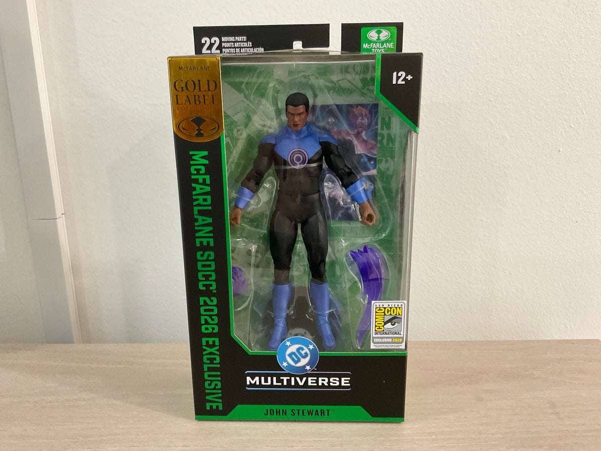DC Multiverse John Stewart (Ultraviolet Lantern) Gold Label 7" Action Figure - 2026 SDCC Exclusive
