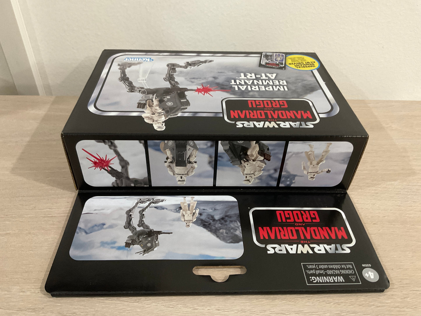 Star Wars Vintage Collection Mandalorian Grogu AT-RT 3.75-Inch Figure Set Hasbro