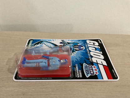 G.I. Joe Super7 ReAction+ Cobra Commander (Glow Patrol - Blue) 4" Action Figure