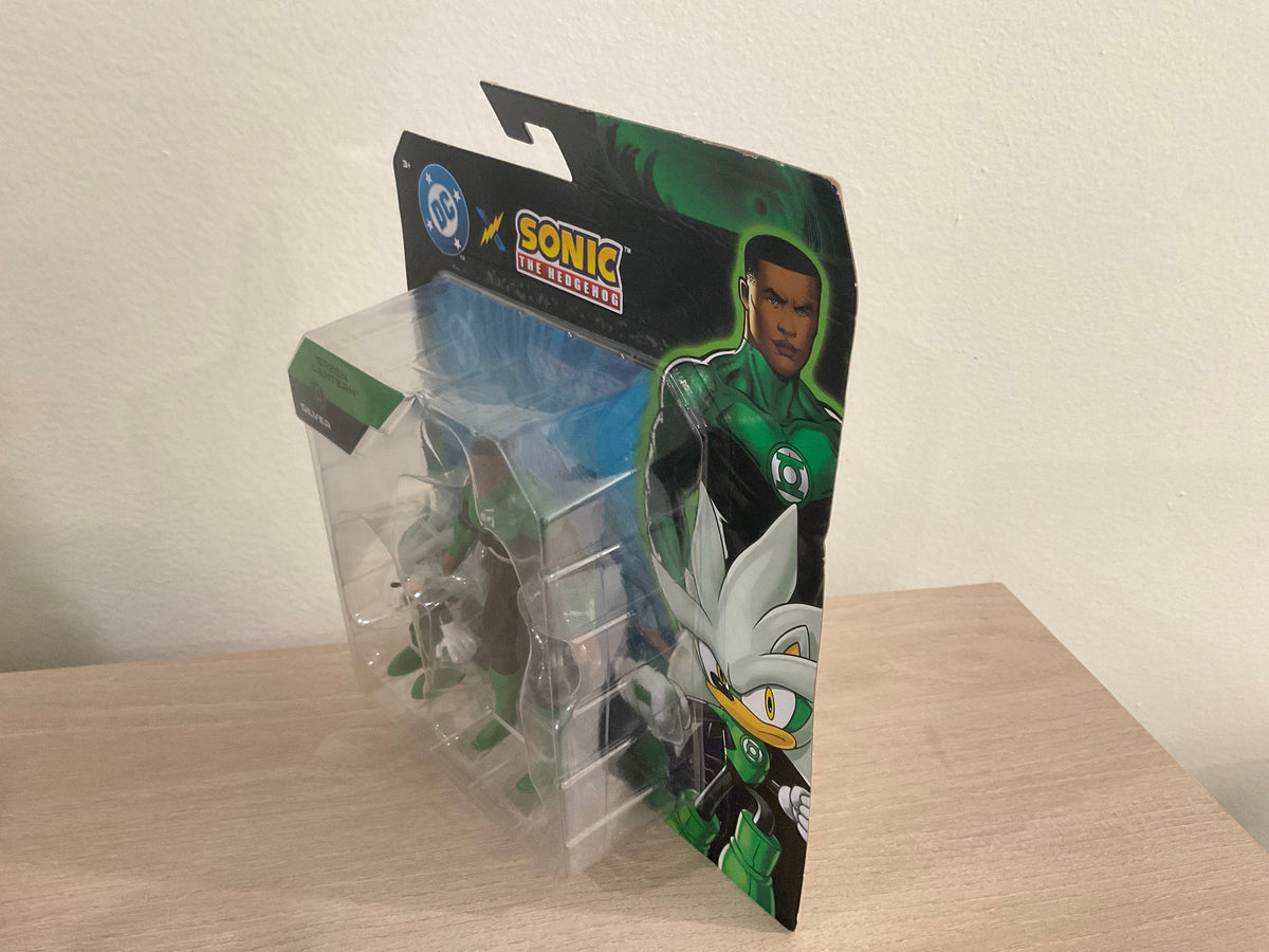 Sonic x DC Silver as Green Lantern & Green Lantern 2-Piece Action Figure Set