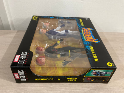 Avengers Marvel Legends Series Black Widow and Quicksilver 6-Inch Action Figure 2-Pack