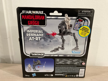 Star Wars Vintage Collection Mandalorian Grogu AT-RT 3.75-Inch Figure Set Hasbro