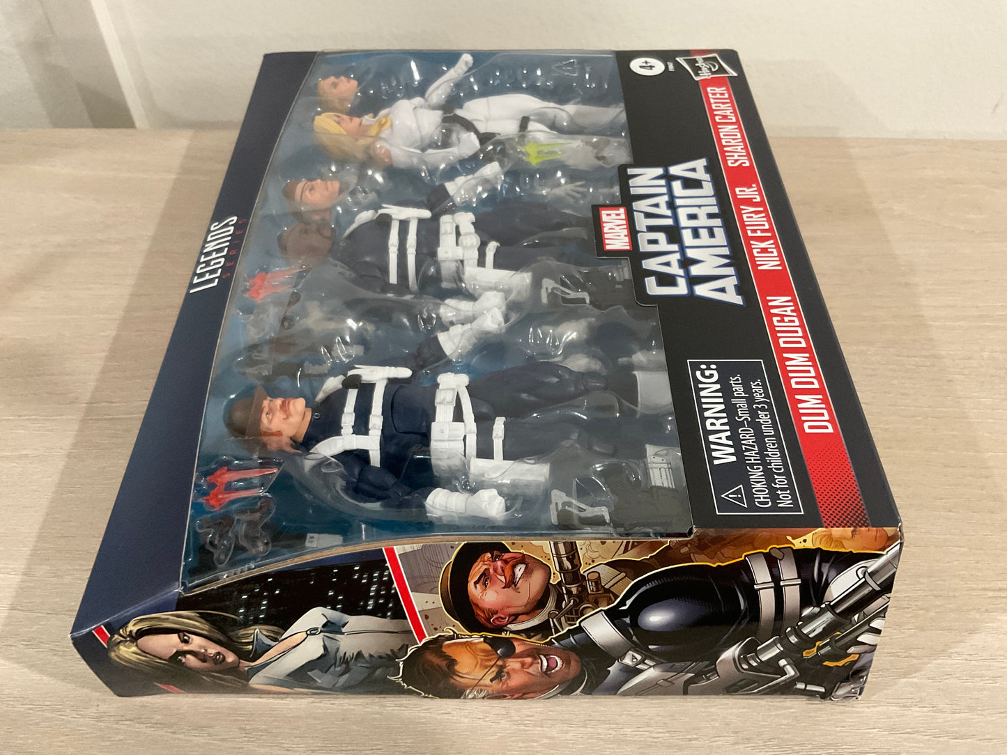Marvel Legends Series S.H.I.E.L.D. 3-Pack – Dum Dum Dugan, Sharon Carter & Nick Fury Jr. 6" Figures (Damaged Packaging 7)