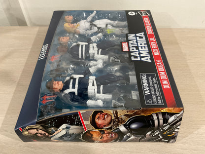 Marvel Legends Series S.H.I.E.L.D. 3-Pack – Dum Dum Dugan, Sharon Carter & Nick Fury Jr. 6" Figures (Damaged Packaging 7)