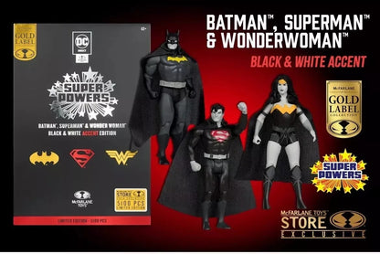 Super Powers Black & White Accent Edition Gold Label 3-Pack