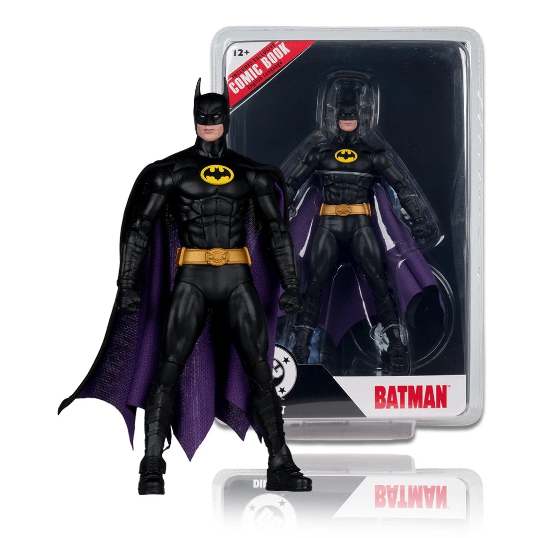 McFarlane Toys DC Direct Batman '89 Batman 7-Inch Action Figure with Comic (Page Punchers Wave 13)