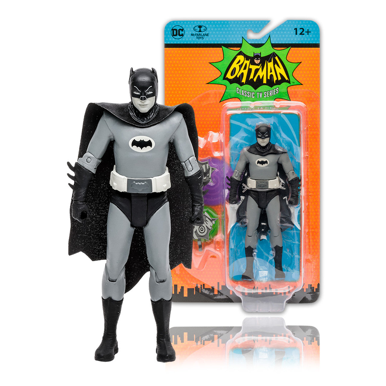 Batman in Black & White TV Variant (DC Retro: Batman 66) 6" Action Figure