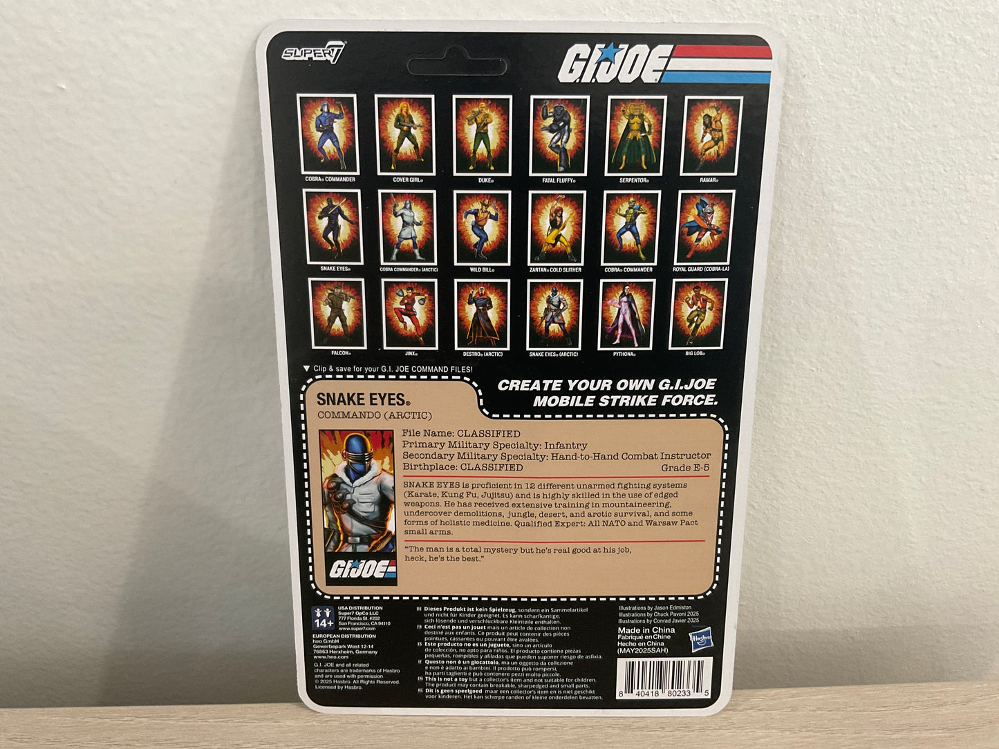 G.I. Joe Arctic Snake Eyes (Movie) 3 3/4-Inch ReAction+ Figure