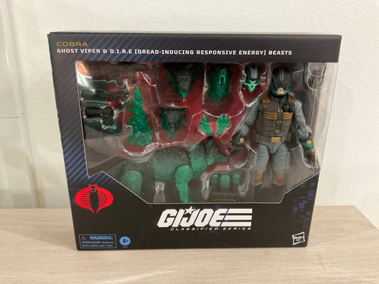 G.I. Joe Classified Series #170 Ghost Viper & D.I.R.E. (Dread-Inducing Responsive Energy) Beasts 6-Inch Action Figure and Pet