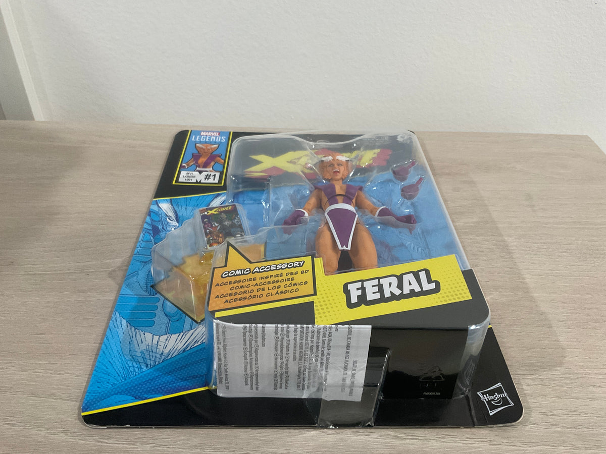 Marvel Legends Series Feral (X-Force & X-Men Comics-Inspired) – 6-Inch Action Figure - Substandard Card 3 Copy)