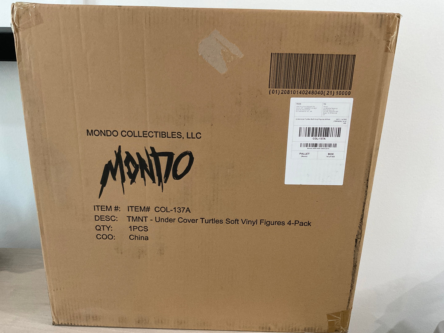 Mondo Teenage Mutant Ninja Turtles Undercover Turtles Soft Vinyl Figures 4-Pack – SDCC 2026 Exclusive