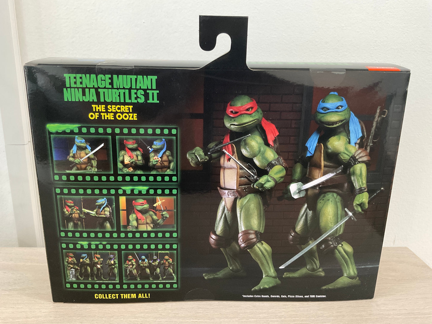 TMNT Secret of the Ooze Leonardo & Raphael 7-In Action Figure 2-Pack NECA