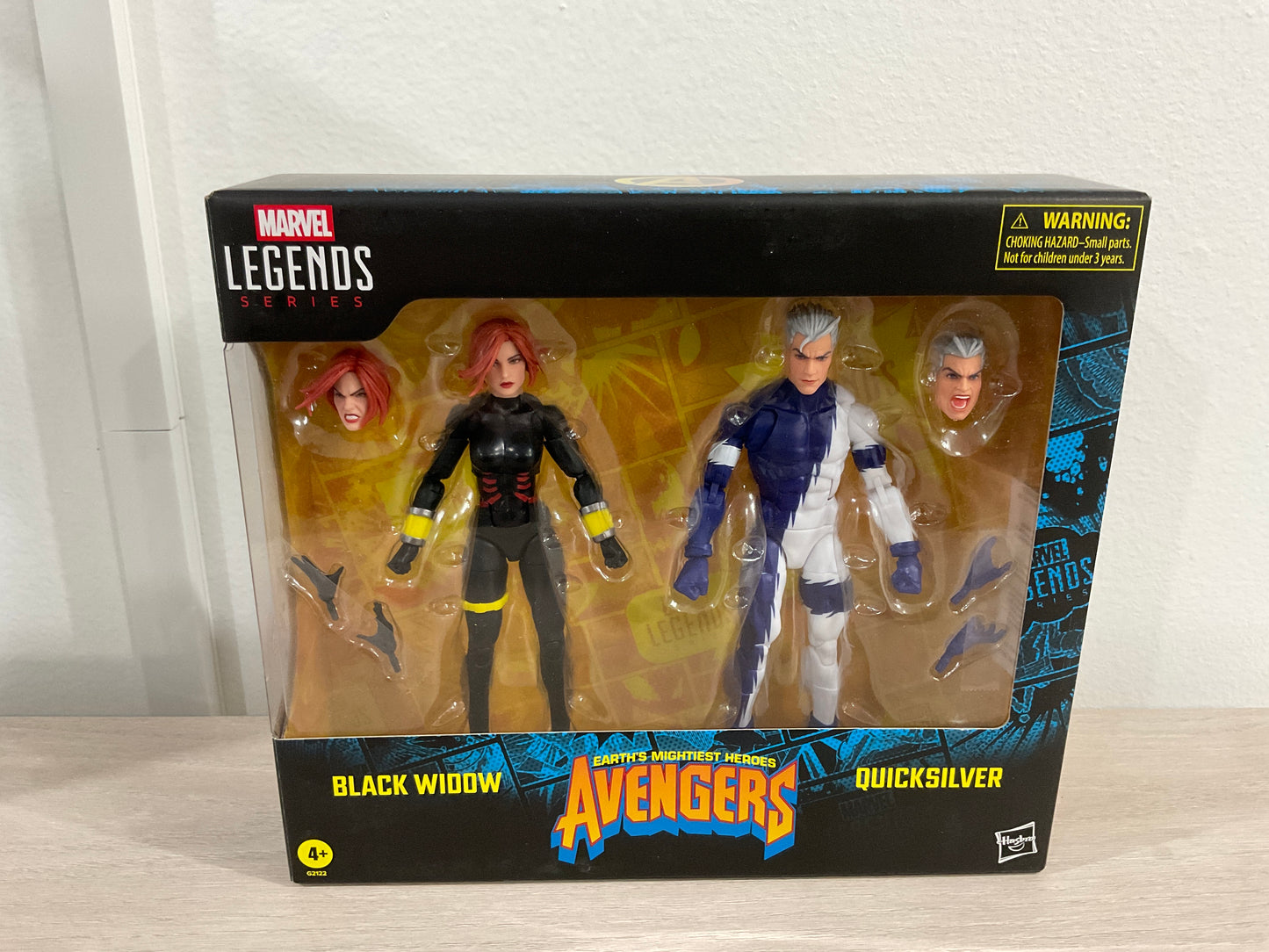 Avengers Marvel Legends Series Black Widow and Quicksilver 6-Inch Action Figure 2-Pack