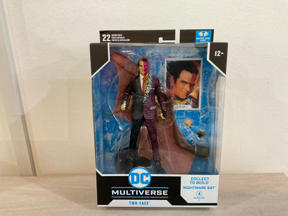 McFarlane DC Multiverse Batman Forever Two-Face 7-Inch Action Figure – Nightmare Bat BAF (Minor Substandard Card)