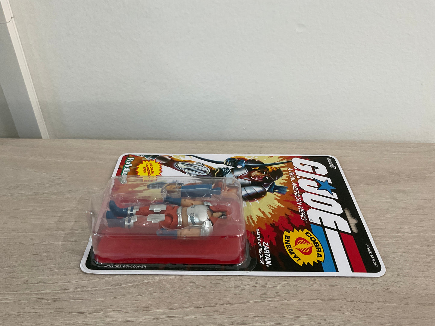 G.I. Joe Super7 ReAction+ Zartan (Comic) 4" Action Figure - Punched Card
