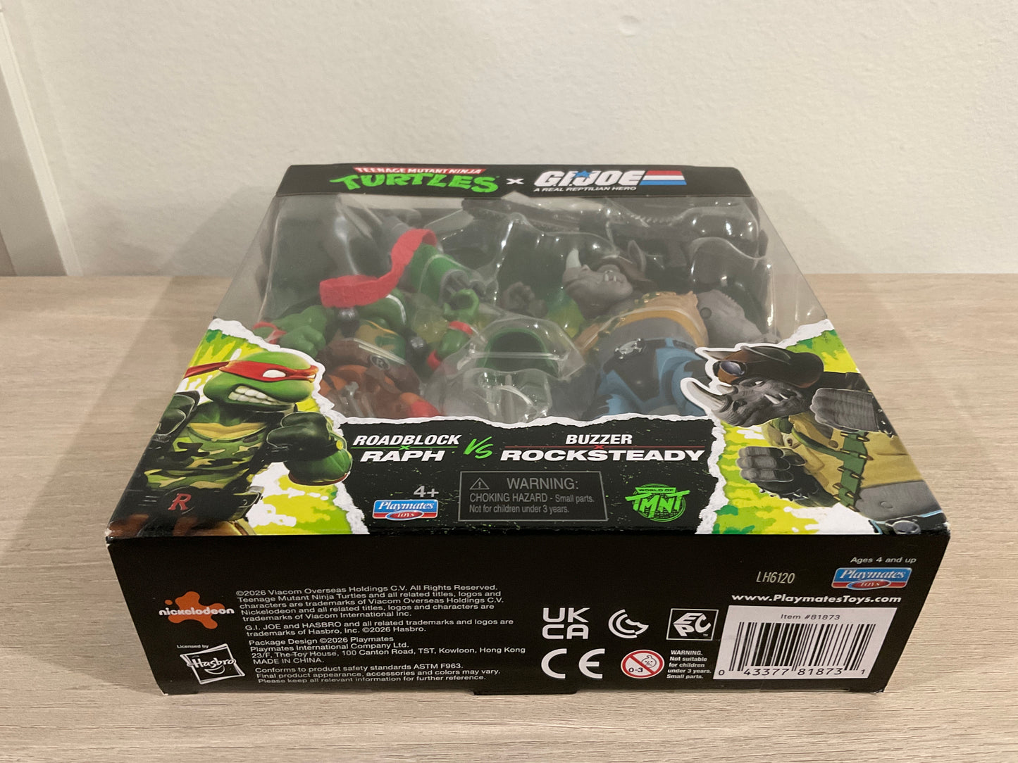 Hasbro G.I. Joe Classified Series x Teenage Mutant Ninja Turtles Roadblock x Raphael vs. Buzzer x Rocksteady Action Figure 2-Pack