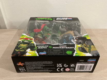 Hasbro G.I. Joe Classified Series x Teenage Mutant Ninja Turtles Roadblock x Raphael vs. Buzzer x Rocksteady Action Figure 2-Pack