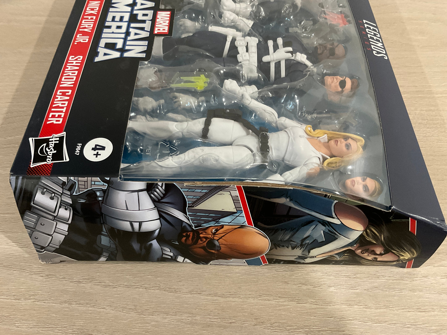 Marvel Legends Series S.H.I.E.L.D. 3-Pack – Dum Dum Dugan, Sharon Carter & Nick Fury Jr. 6" Figures (Damaged Packaging 6)