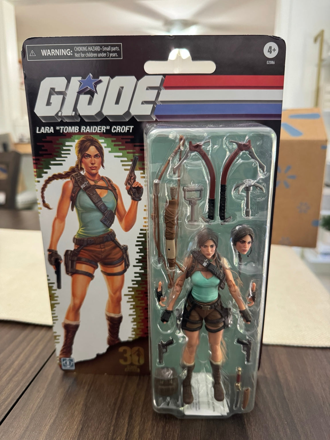 G.I. Joe Classified Series Retro Cardback Lara Croft Tomb Raider 6" Action Figure – Substandard Card