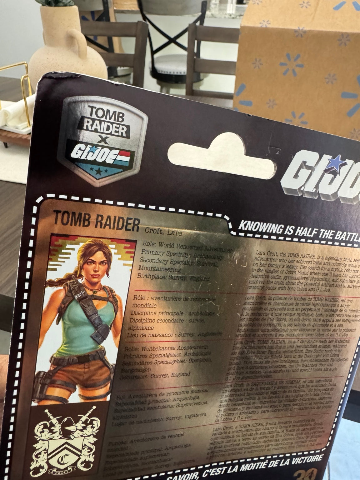 G.I. Joe Classified Series Retro Cardback Lara Croft Tomb Raider 6" Action Figure – Substandard Card