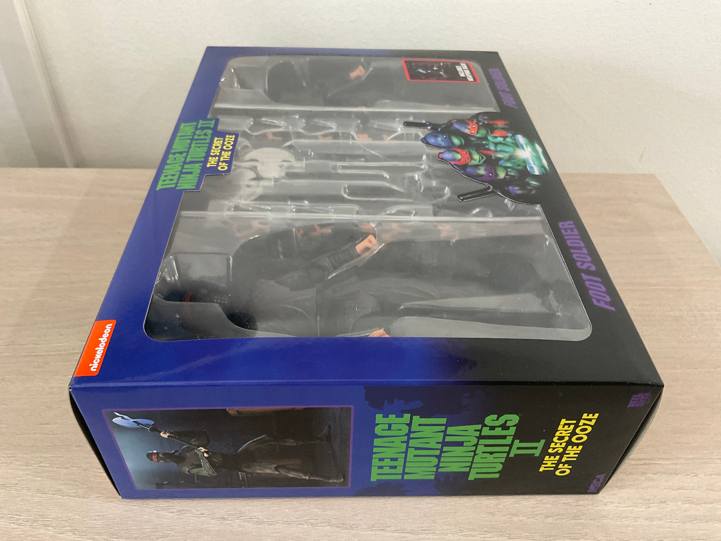 TMNT Secret of the Ooze Foot Soldier 7-In 2-Pack with Weapons Rack NECA
