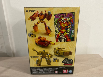 Transformers Generations 40th Anniversary Autobot Flame & Emirate Xaaron Comic Edition Exclusive Two-Pack
