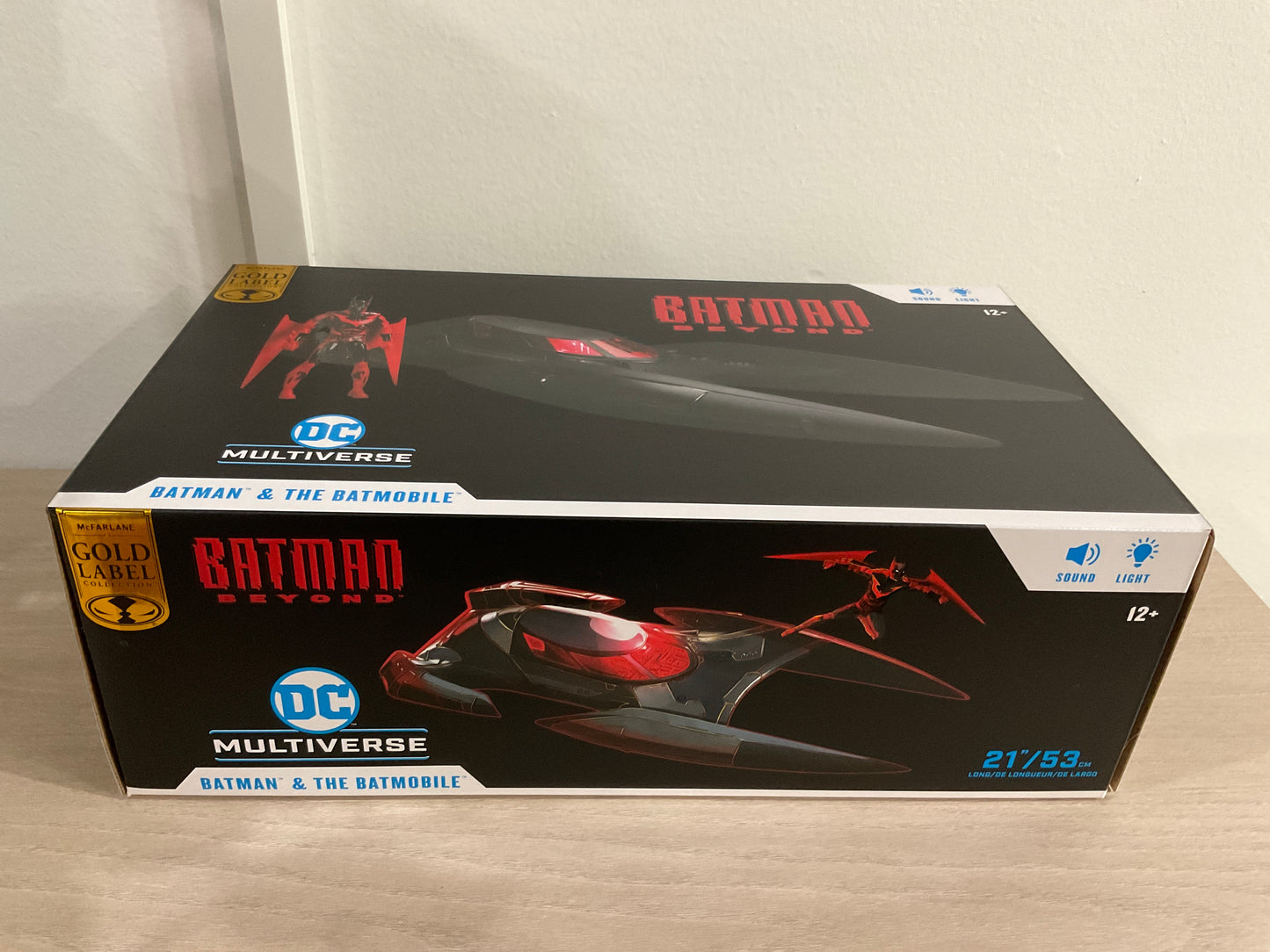 McFarlane Batman & Batmobile Batman Beyond Gold Label Vehicle with Lights and Sound