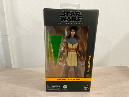 Star Wars Black Series Quinlan Vos 6-In Action Figure Clone Wars Hasbro