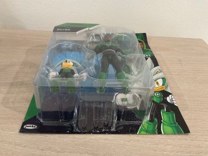 Sonic x DC Silver as Green Lantern & Green Lantern 2-Piece Action Figure Set