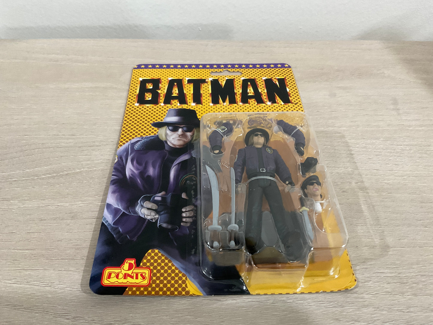 Mezco Batman (1989) 5 Points Figure Collection Joker Goon 3.75" Retro Cardback