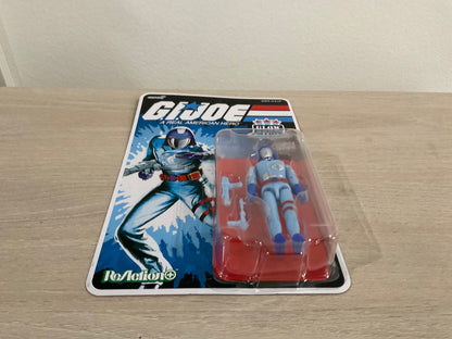 G.I. Joe Super7 ReAction+ Cobra Commander (Glow Patrol - Blue) 4" Action Figure