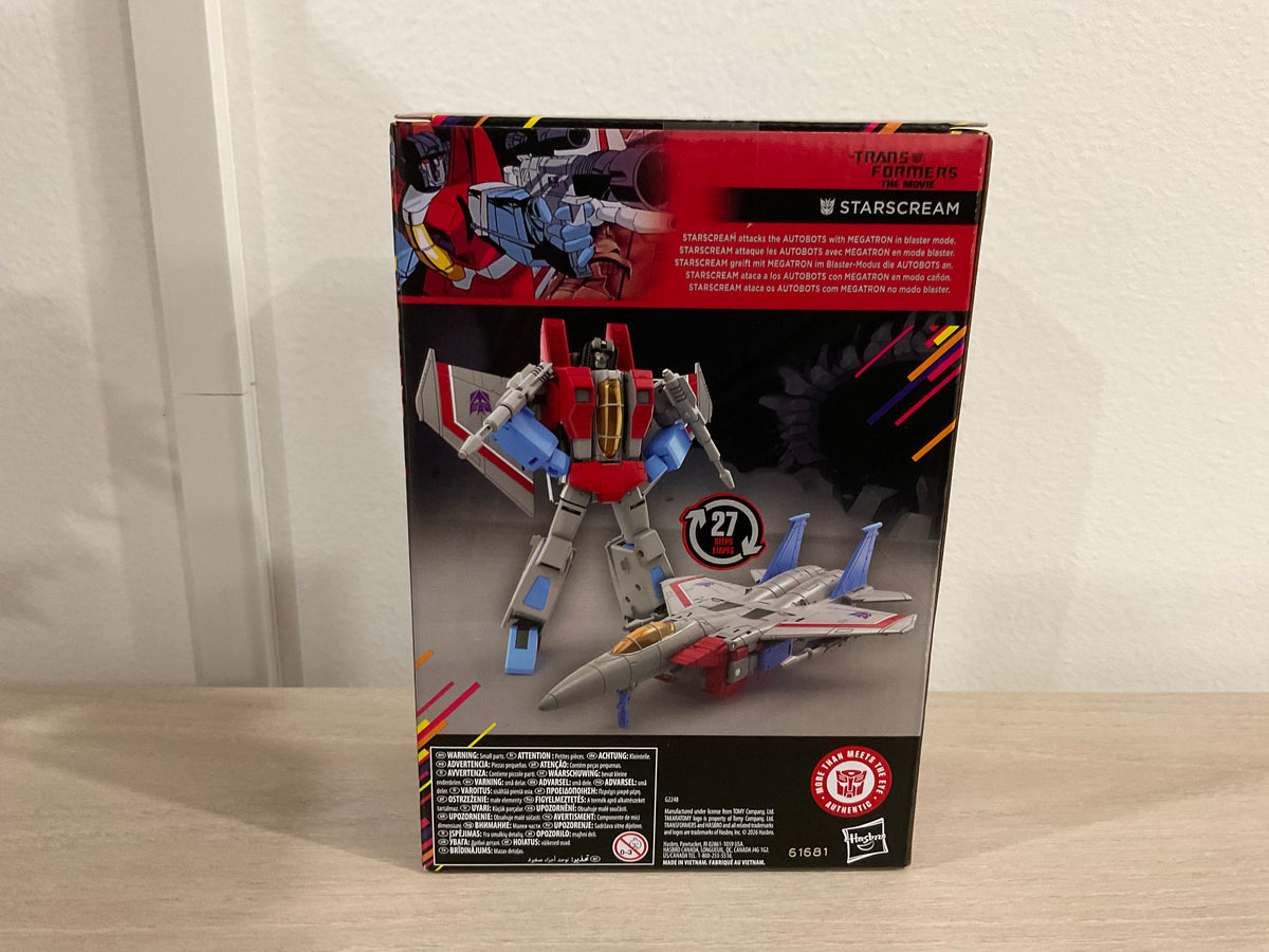 Transformers Studio Series MTMTE Collection The Transformers: The Movie Voyager Class Starscream