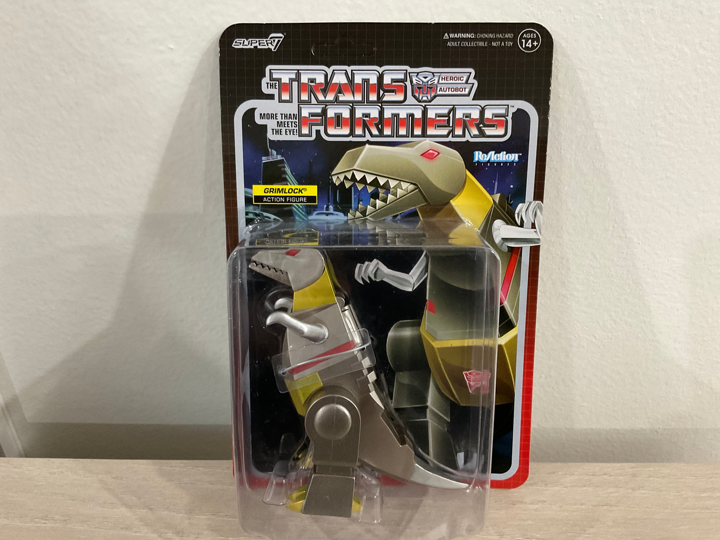 Super7 Transformers Grimlock Metallic ReAction 3.75-Inch Figure