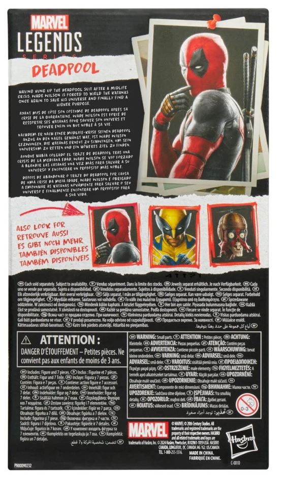 Marvel Legends Series Deadpool 6 inch Action Figure